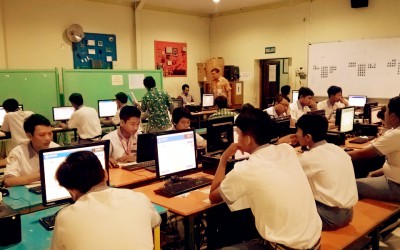 Kegiatan UNBK 2017: SMKS RAJASA SURABAYA